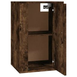 Berkfield Home Wall Mounted TV Cabinets 2 pcs Smoked Oak 40x34.5x60 cm in Brown - thumbnail 8