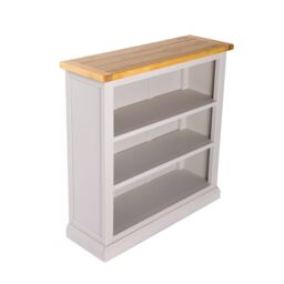 Cabinet Bits Bookcase with plinth 90x90x30cm in Light Grey - Size: 90 x 90 x 30 cm - thumbnail 3
