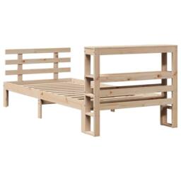 Berkfield Home Bed Frame with Headboard without Mattress 90x190 cm Single in Light Tan - thumbnail 8