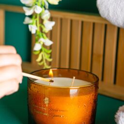 Nicola Spring 350g Sandalwood & Jasmine Soy Candles - Pack of 3 - Double Wick Sweet in Orange - thumbnail 7