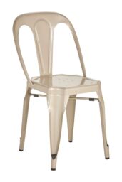 Orsina Modern Champagne Finish Metal Chair, Industrial Design Comfortable Chair, Accent Chair For Livingroom in Gold - thumbnail 1