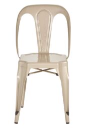 Orsina Modern Champagne Finish Metal Chair, Industrial Design Comfortable Chair, Accent Chair For Livingroom in Gold - thumbnail 3