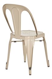 Orsina Modern Champagne Finish Metal Chair, Industrial Design Comfortable Chair, Accent Chair For Livingroom in Gold - thumbnail 5