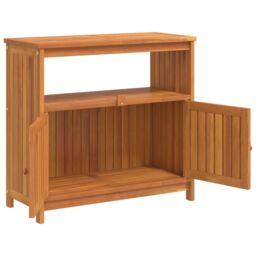 Berkfield Home Garden Console Table 80x35x75 cm Solid Wood Acacia in Brown - Size: 80 x 35 x 75 cm - thumbnail 4