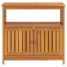 Berkfield Home Garden Console Table 80x35x75 cm Solid Wood Acacia in Brown - Size: 80 x 35 x 75 cm - thumbnail 3