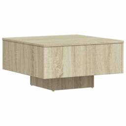 Berkfield Home Durable Coffee Table Sonoma Oak 60x60x31.5 cm Engineered Wood in Light Brown - thumbnail 7