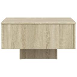 Berkfield Home Durable Coffee Table Sonoma Oak 60x60x31.5 cm Engineered Wood in Light Brown - thumbnail 5