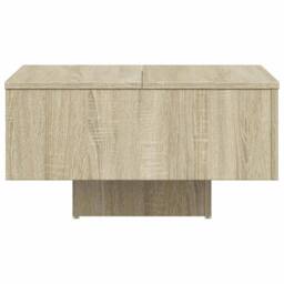 Berkfield Home Durable Coffee Table Sonoma Oak 60x60x31.5 cm Engineered Wood in Light Brown - thumbnail 6
