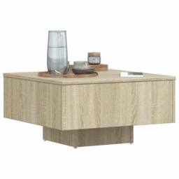 Berkfield Home Durable Coffee Table Sonoma Oak 60x60x31.5 cm Engineered Wood in Light Brown - thumbnail 4