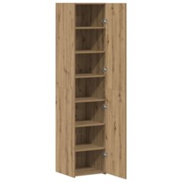 Berkfield Home Highboard Artisan Oak 40x42.5x185 cm Engineered Wood in Brown - thumbnail 5