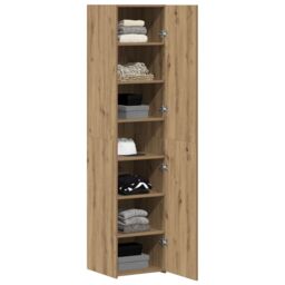 Berkfield Home Highboard Artisan Oak 40x42.5x185 cm Engineered Wood in Brown - thumbnail 3