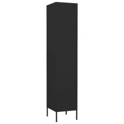 Berkfield Home Locker Cabinet Black 35x46x180 cm Steel - Size: 35 x 46 x 180 cm - thumbnail 5
