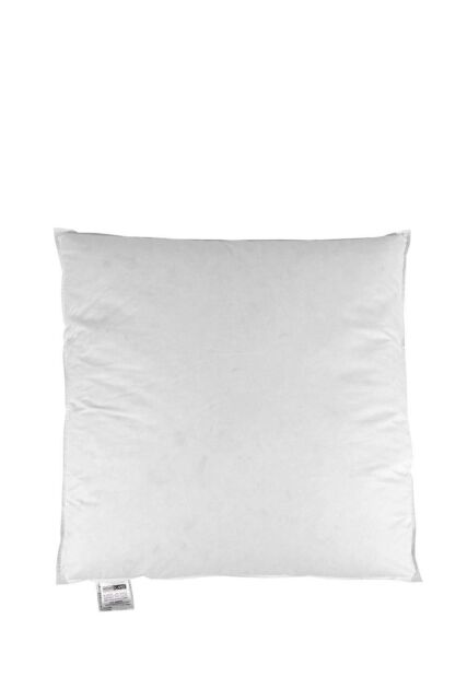 Homescapes Goose Feather & Down Euro Square Pillow 65 x 65 cm in White - image 1