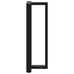 Berkfield Home Modern Bar Table Legs T-Shaped¬†2 pcs Black 40x35x(110-111) cm Steel - thumbnail 5