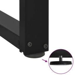 Berkfield Home Modern Bar Table Legs T-Shaped¬†2 pcs Black 40x35x(110-111) cm Steel - thumbnail 9