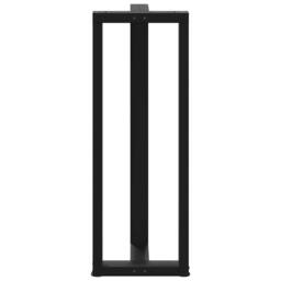 Berkfield Home Modern Bar Table Legs T-Shaped¬†2 pcs Black 40x35x(110-111) cm Steel - thumbnail 6