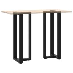 Berkfield Home Modern Bar Table Legs T-Shaped¬†2 pcs Black 40x35x(110-111) cm Steel - thumbnail 8