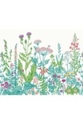 Origin Murals Botanical Fleur Wall Mural in Pink - Size: W350 cm x H280 cm - thumbnail 2