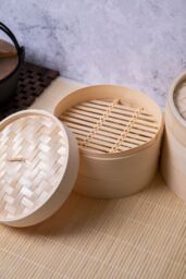 KitchenCraft Oriental Large Two Tier Bamboo Steamer in Brown - thumbnail 7