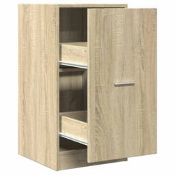 Berkfield Home Elegant Apothecary Cabinet Sonoma Oak 40x41x77.5 cm Engineered Wood in Light Brown - thumbnail 3