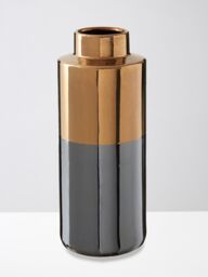 Orsina Stellar Grey Large Metallic Vase - thumbnail 2