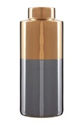 Orsina Stellar Grey Large Metallic Vase - thumbnail 1
