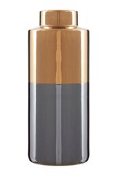 Orsina Stellar Grey Large Metallic Vase