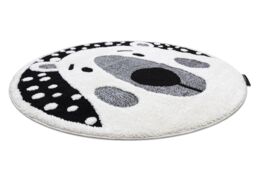 RugsX Modern Children's Rug in Yellow - Size: 120 cm diameter - thumbnail 3