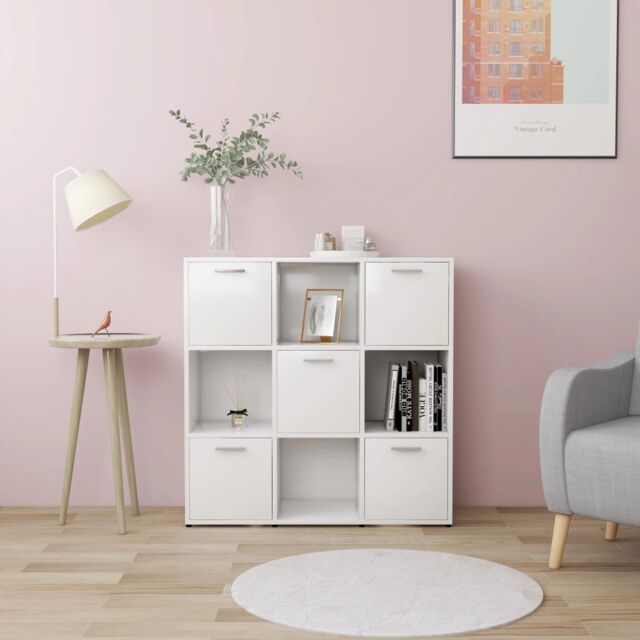 Berkfield Home Book Cabinet White 90x30x90 cm Engineered Wood - Size: 90 x 30 x 90 cm - image 1