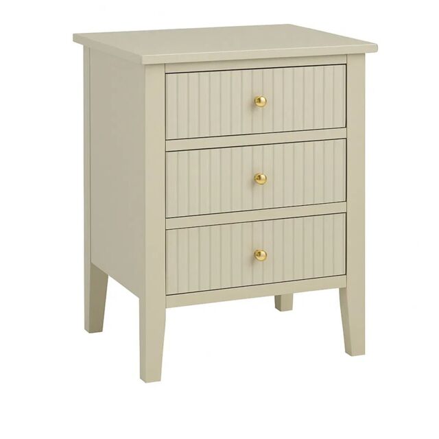 Melody Maison 6 Drawer Chest Of Drawers, Tall 5 Drawer Bedside Table, Pair Of 3 Drawer Bedside Tables & Dressing Table Set - Hales Taupe Range