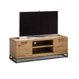 Cheshire Premium Kelbrook TV Unit in Oak & Metal - thumbnail 3