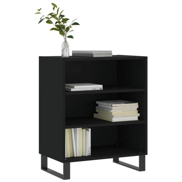 Berkfield Home Sideboard Black 57x35x70 cm Engineered Wood - Size: 57 x 35 x 70 cm - image 1