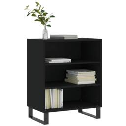 Berkfield Home Sideboard Black 57x35x70 cm Engineered Wood - Size: 57 x 35 x 70 cm - thumbnail 1
