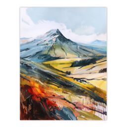 "Artery8 Pen Y Fan Hiking Brecon Beacons Welsh Peak Wall Art Print - Size: W24"" x H32""" - thumbnail 1