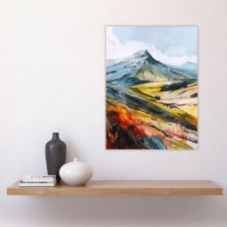 "Artery8 Pen Y Fan Hiking Brecon Beacons Welsh Peak Wall Art Print - Size: W24"" x H32""" - thumbnail 4