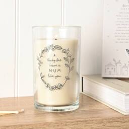 Moments Mum Tall Candle 480g in Cream - Size: Large