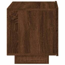 Berkfield Home Decorative Bedside Cabinet with LED Lights Brown Oak 70x36x40.5 cm - thumbnail 8