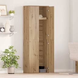 Berkfield Home Highboard Artisan Oak 60x35x180 cm Engineered Wood in Brown - Size: 60 x 35 x 180 cm - thumbnail 4