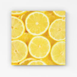 "Warren Reed - Designer Vibrant Lemons Canvas in Yellow - Size: W16"" x H16""" - thumbnail 1
