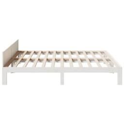 Berkfield Home Durable Bed Frame without Mattress White 160x200 cm Solid Wood Pine - thumbnail 6
