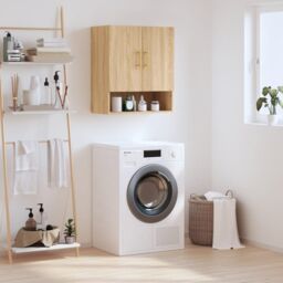 Berkfield Home Wall Cabinet Sonoma Oak 60x31x70 cm Engineered Wood in Brown - Size: 60 x 31 x 70 cm - thumbnail 1