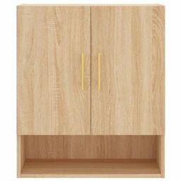 Berkfield Home Wall Cabinet Sonoma Oak 60x31x70 cm Engineered Wood in Brown - Size: 60 x 31 x 70 cm - thumbnail 5