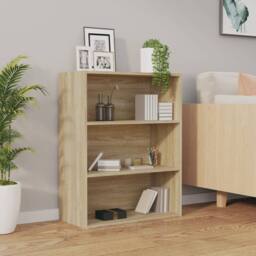 Berkfield Home Hanging Wall Cabinet Sonoma Oak 69.5x32.5x90 cm in Light Oak - thumbnail 3