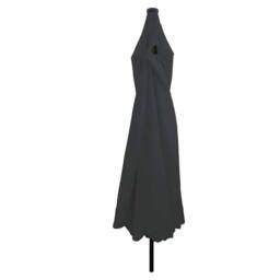 Berkfield Home Garden Parasol with LED Lights √∏395x245 cm Anthracite in Dark Grey - Size: 395x245 cm - thumbnail 1