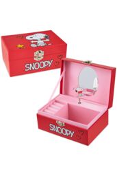 Peanuts Snoopy Musical Jewellery Box in Red