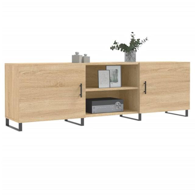 Berkfield Home TV Cabinet Sonoma Oak 150x30x50 cm Engineered Wood in Light Tan - Size: 150 x 30 x 50 cm - image 1