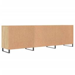 Berkfield Home TV Cabinet Sonoma Oak 150x30x50 cm Engineered Wood in Light Tan - Size: 150 x 30 x 50 cm - thumbnail 8