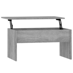 Berkfield Home Coffee Table Grey Sonoma 80x50.5x41.5 cm Engineered Wood - thumbnail 2
