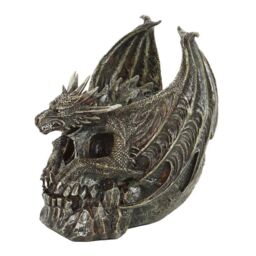 Spiral Direct Draco Dragon Skull Ornament in Terracotta - thumbnail 3