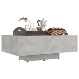 Berkfield Home Coffee Table Concrete Grey 85x55x31 cm Engineered Wood - Size: 85 x 55 x 31 cm - thumbnail 5